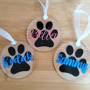 🌟 HOST PICK 🌟Personalized Dog ornaments